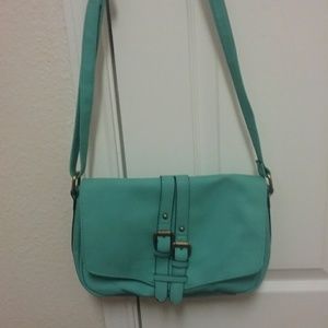 Merona light blue satchel